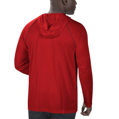 Atlanta Falcons Starter Raglan Long Sleeve Hoodie T-Shirt - Red - NFL