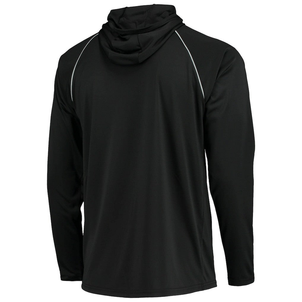 Las Vegas Raiders Starter Raglan Long Sleeve Hoodie T-Shirt - Black - NFL
