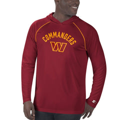 Washington Football Team Starter Raglan Long Sleeve Hoodie T-Shirt - Burgundy - NFL