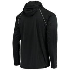Las Vegas Raiders Starter Throwback Raglan Hoodie Long Sleeve T-Shirt - Black - NFL