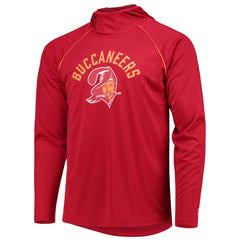 Tampa Bay Buccaneers Starter Throwback Raglan Hoodie Long Sleeve T-Shirt - Red - NFL