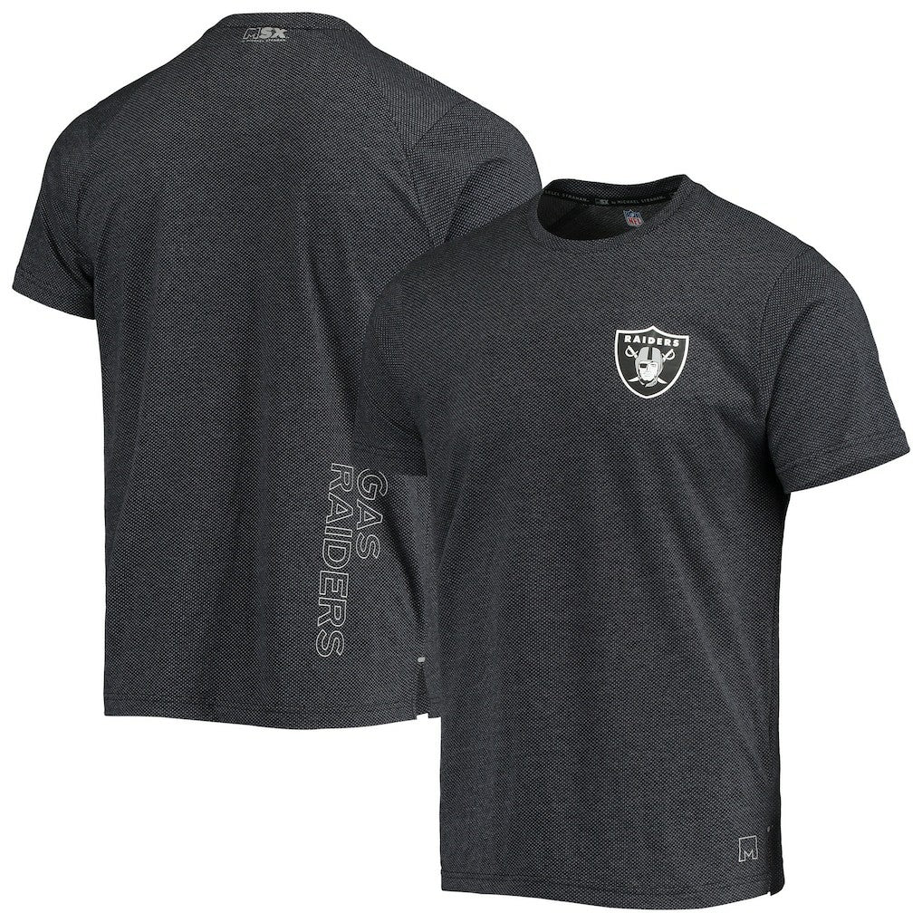 Las Vegas Raiders MSX by Michael Strahan Motivation Performance T-Shirt - Black - NFL