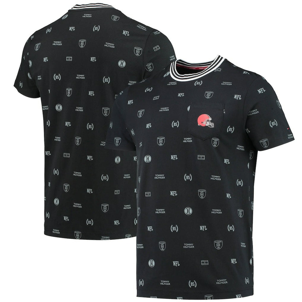 Cleveland Browns Tommy Hilfiger Essential Pocket T-Shirt - Black - NFL
