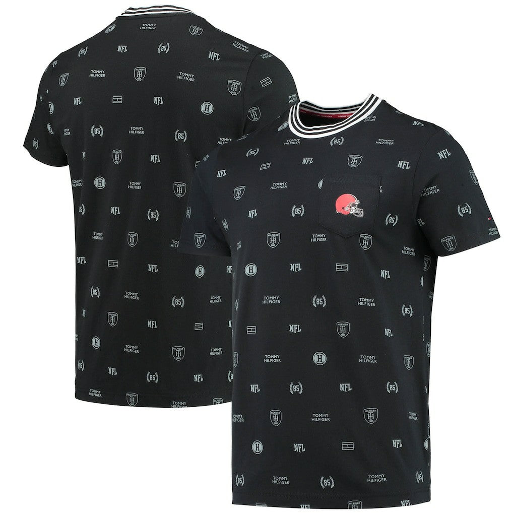 Cleveland Browns Tommy Hilfiger Essential Pocket T-Shirt - Black - NFL