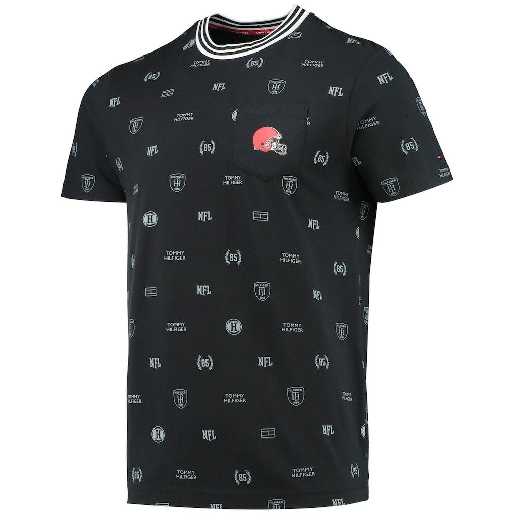 Cleveland Browns Tommy Hilfiger Essential Pocket T-Shirt - Black - NFL