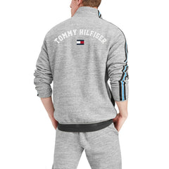 Carolina Panthers Tommy Hilfiger Mario Quarter-Zip Jacket - Heathered Gray - NFL
