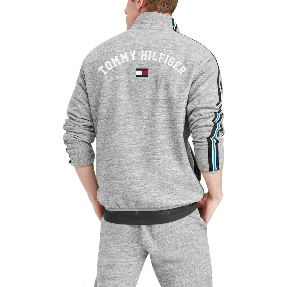 Carolina Panthers Tommy Hilfiger Mario Quarter-Zip Jacket - Heathered Gray - NFL