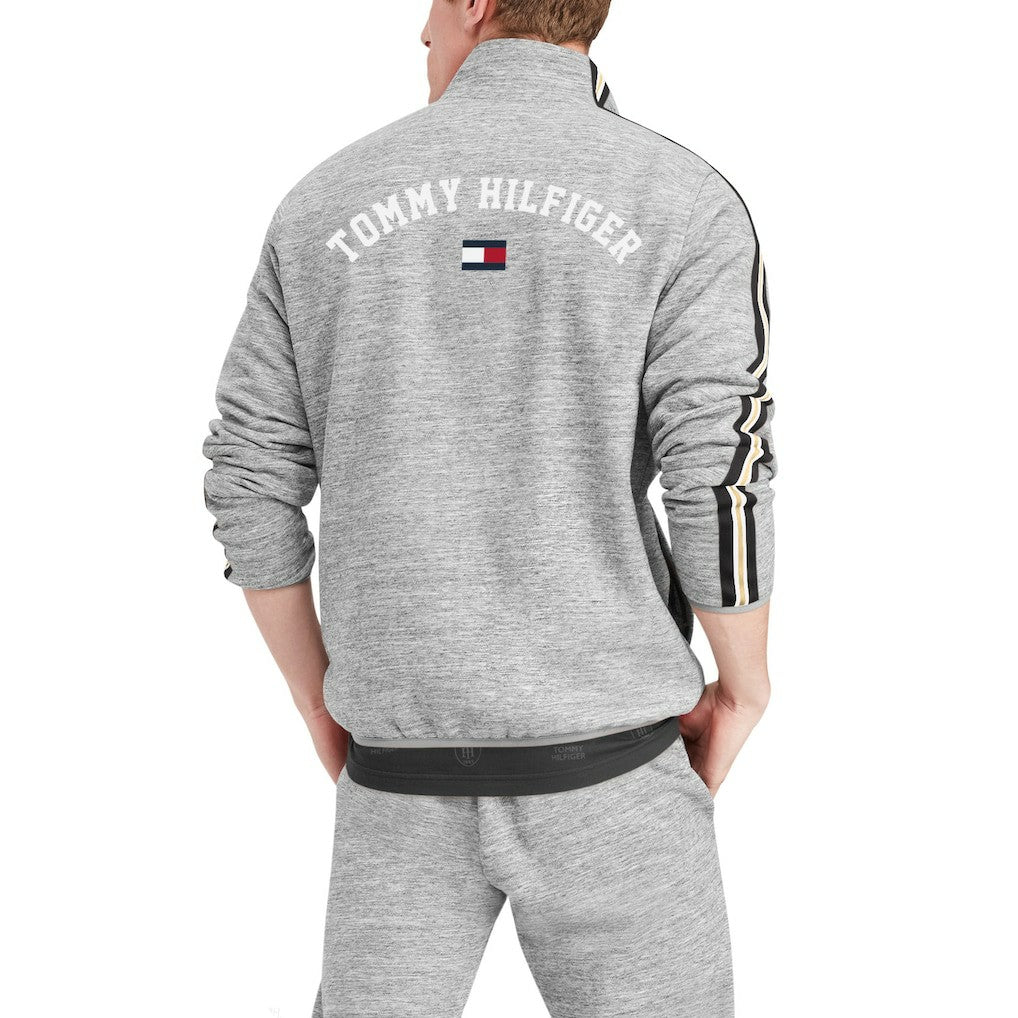 New Orleans Saints Tommy Hilfiger Mario Quarter-Zip Jacket - Heathered Gray - NFL