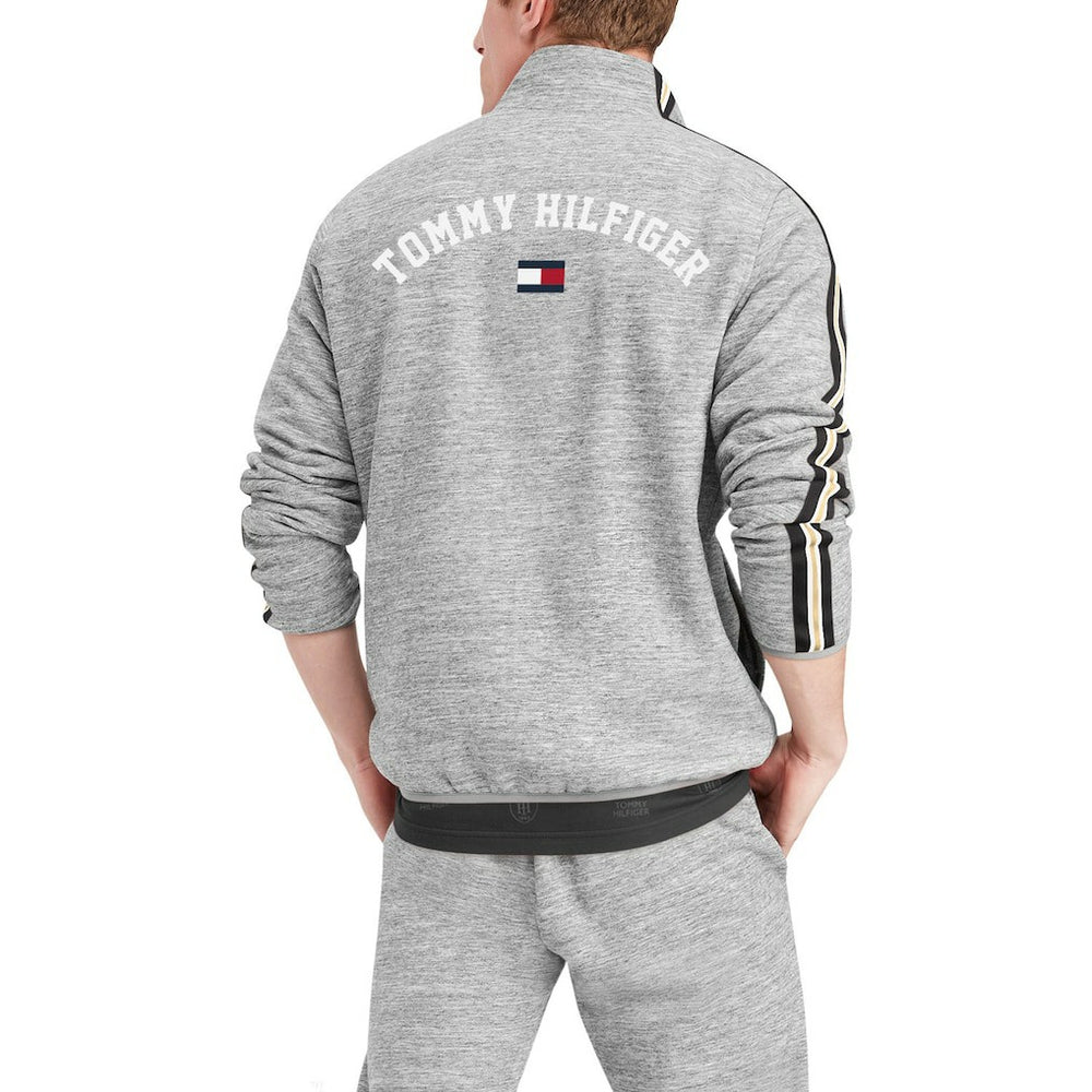New Orleans Saints Tommy Hilfiger Mario Quarter-Zip Jacket - Heathered Gray - NFL