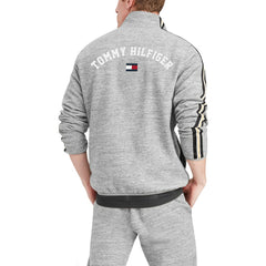 New Orleans Saints Tommy Hilfiger Mario Quarter-Zip Jacket - Heathered Gray - NFL