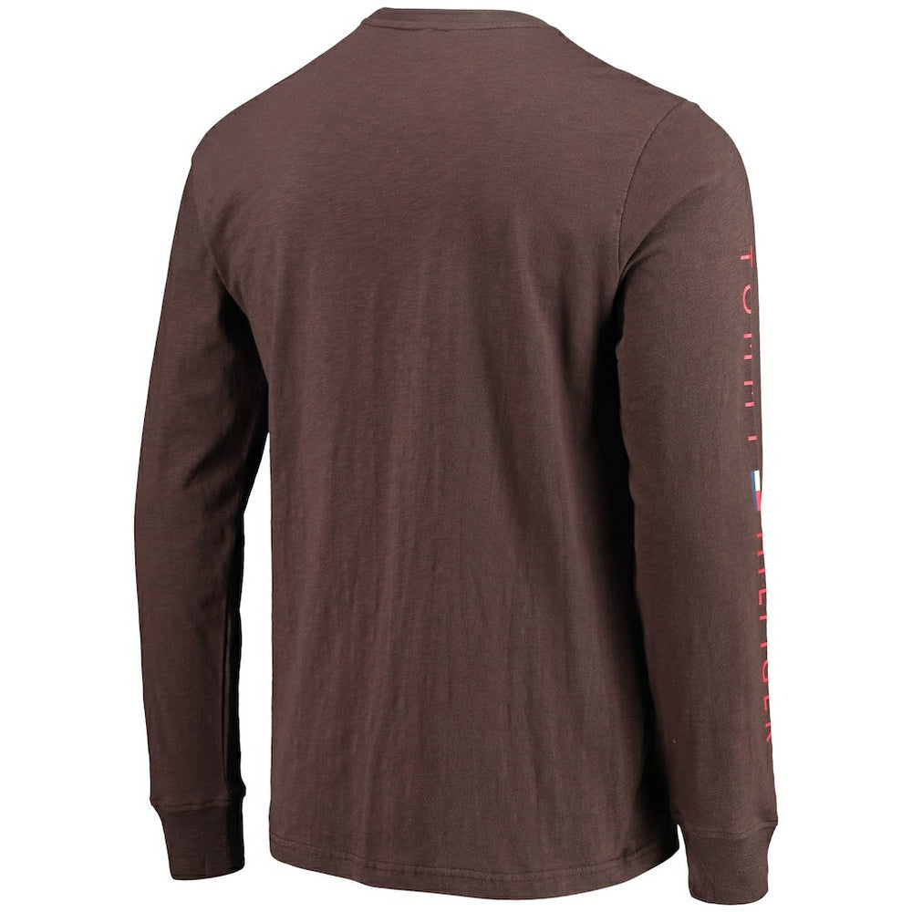 Cleveland Browns Tommy Hilfiger Peter Long Sleeve T-Shirt - Brown - NFL