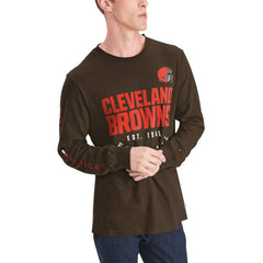 Cleveland Browns Tommy Hilfiger Peter Long Sleeve T-Shirt - Brown - NFL