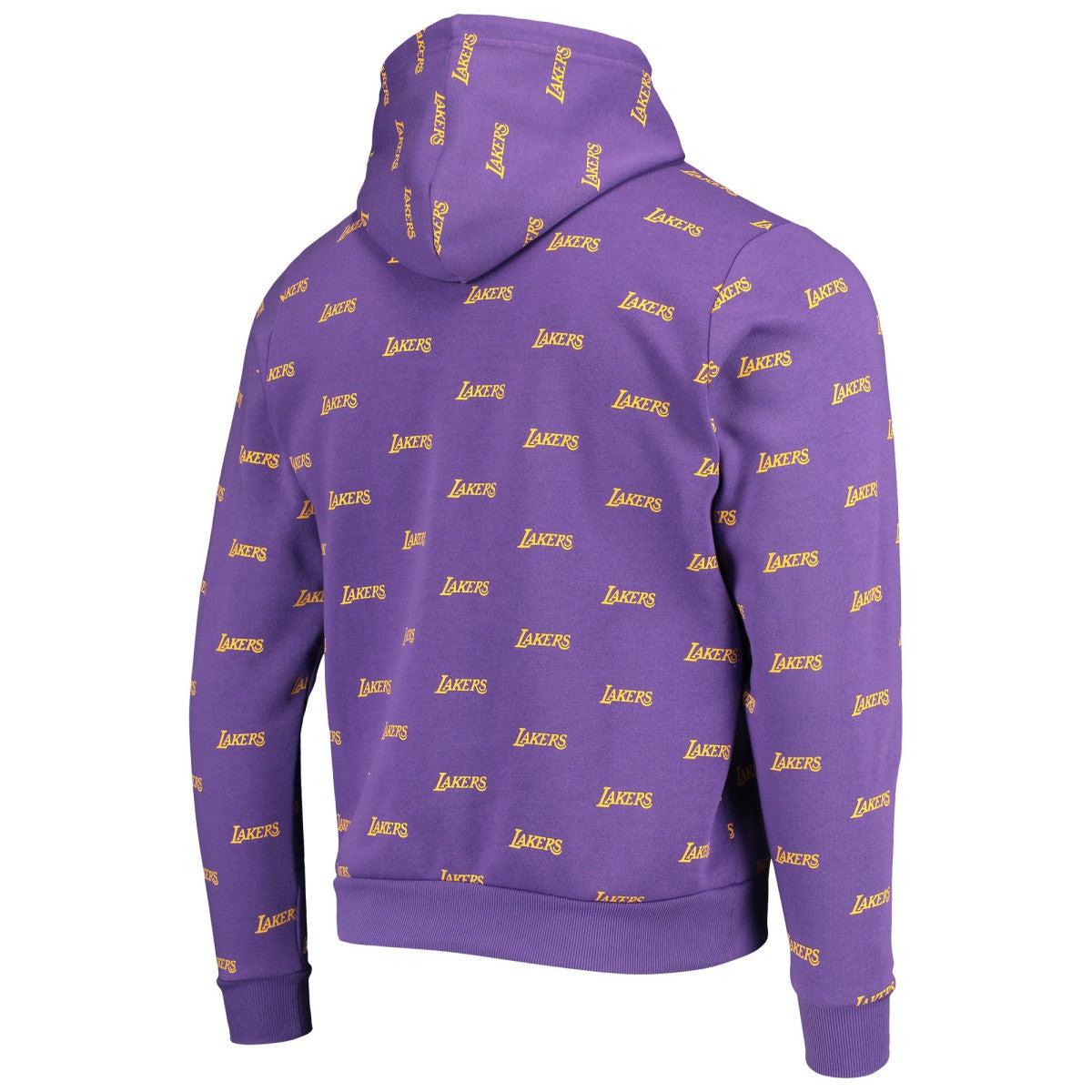 Los Angeles Lakers The Wild Collective Unisex Allover Logo Pullover Hoodie Purple