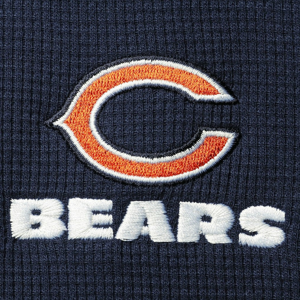 Chicago Bears Dunbrooke Logo Maverick Thermal Henley Long Sleeve T-Shirt - Navy - NFL