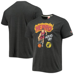 Tyler Herro Miami Heat Homage Comic Book Player Tri-Blend T-Shirt Charcoal