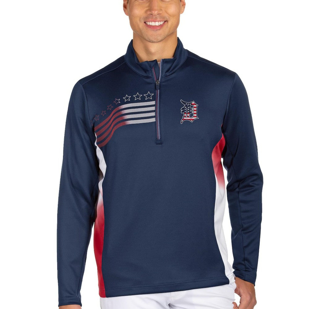 Detroit Tigers Antigua Liberty Quarter-Zip Pullover Jacket Online