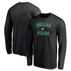 Dallas Stars Victory Arch Long Sleeve T-Shirt - Black | NHL Lifestyle