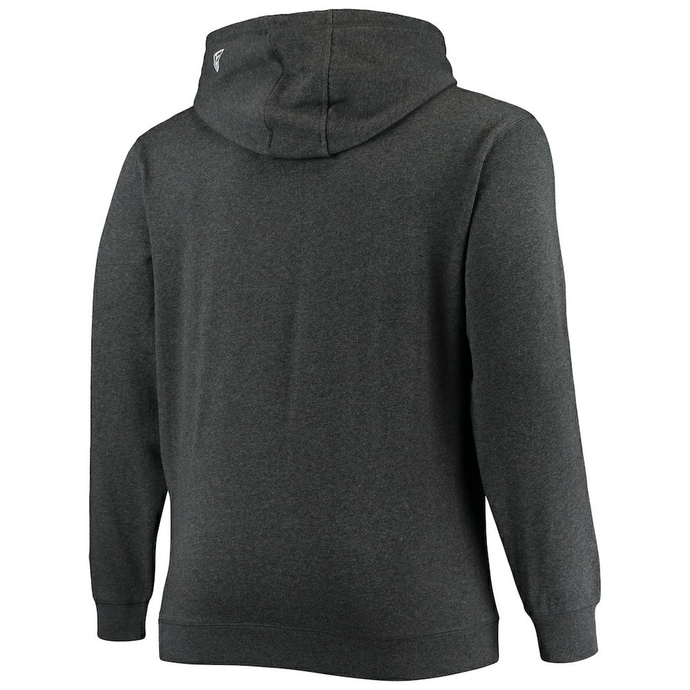 Cleveland Browns New Era Big & Tall Primary Logo Pullover Hoodie - Charcoal - NFL