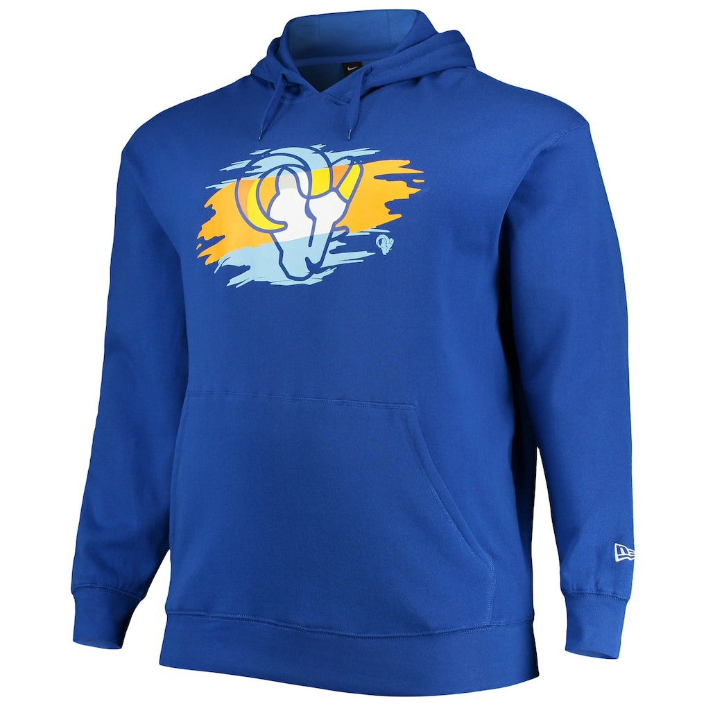 Los Angeles Rams New Era Big & Tall Primary Logo Pullover Hoodie - Royal - NFL