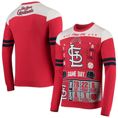 St. Louis Cardinals FOCO Ticket Light-Up Ugly Sweater Sale