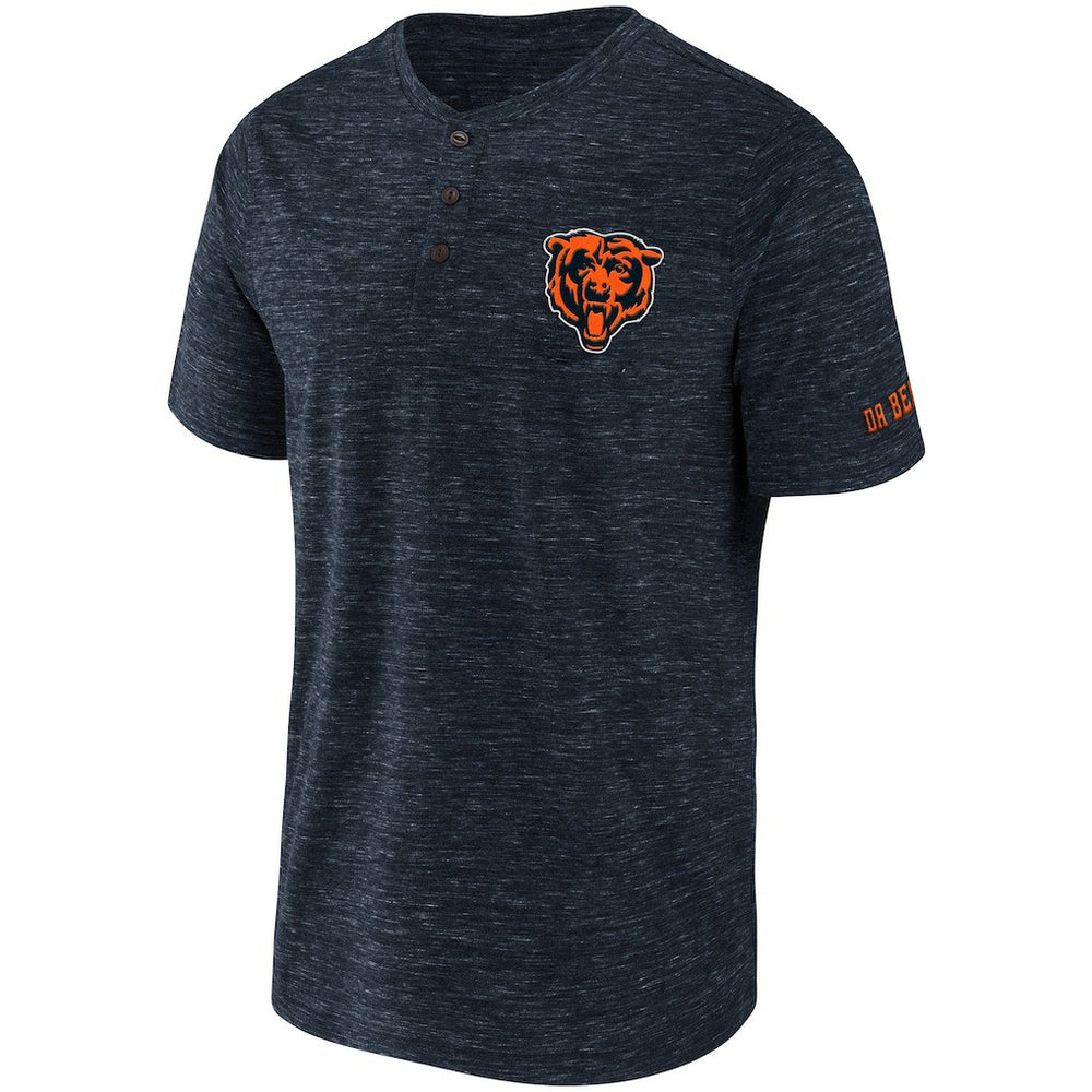 Chicago Bears NFL x Darius Rucker Collection Slub Henley T-Shirt - Navy - Fanatics