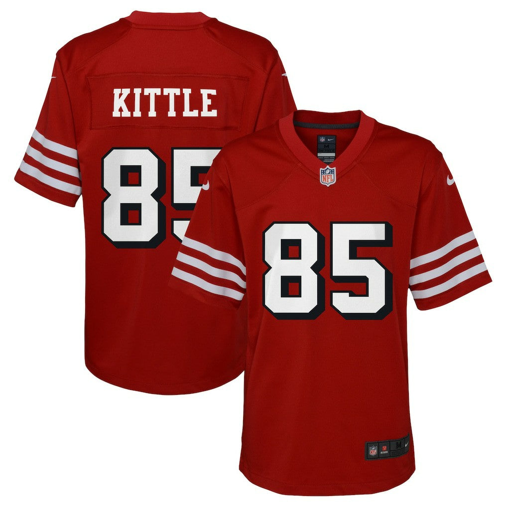 George Kittle San Francisco 49ers Youth Game Jersey - Scarlet - Nike