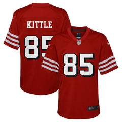 George Kittle San Francisco 49ers Youth Game Jersey - Scarlet - Nike