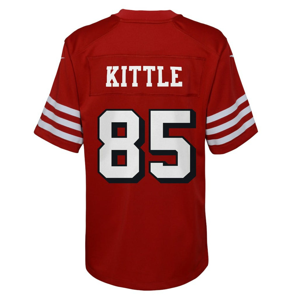 George Kittle San Francisco 49ers Youth Game Jersey - Scarlet - Nike
