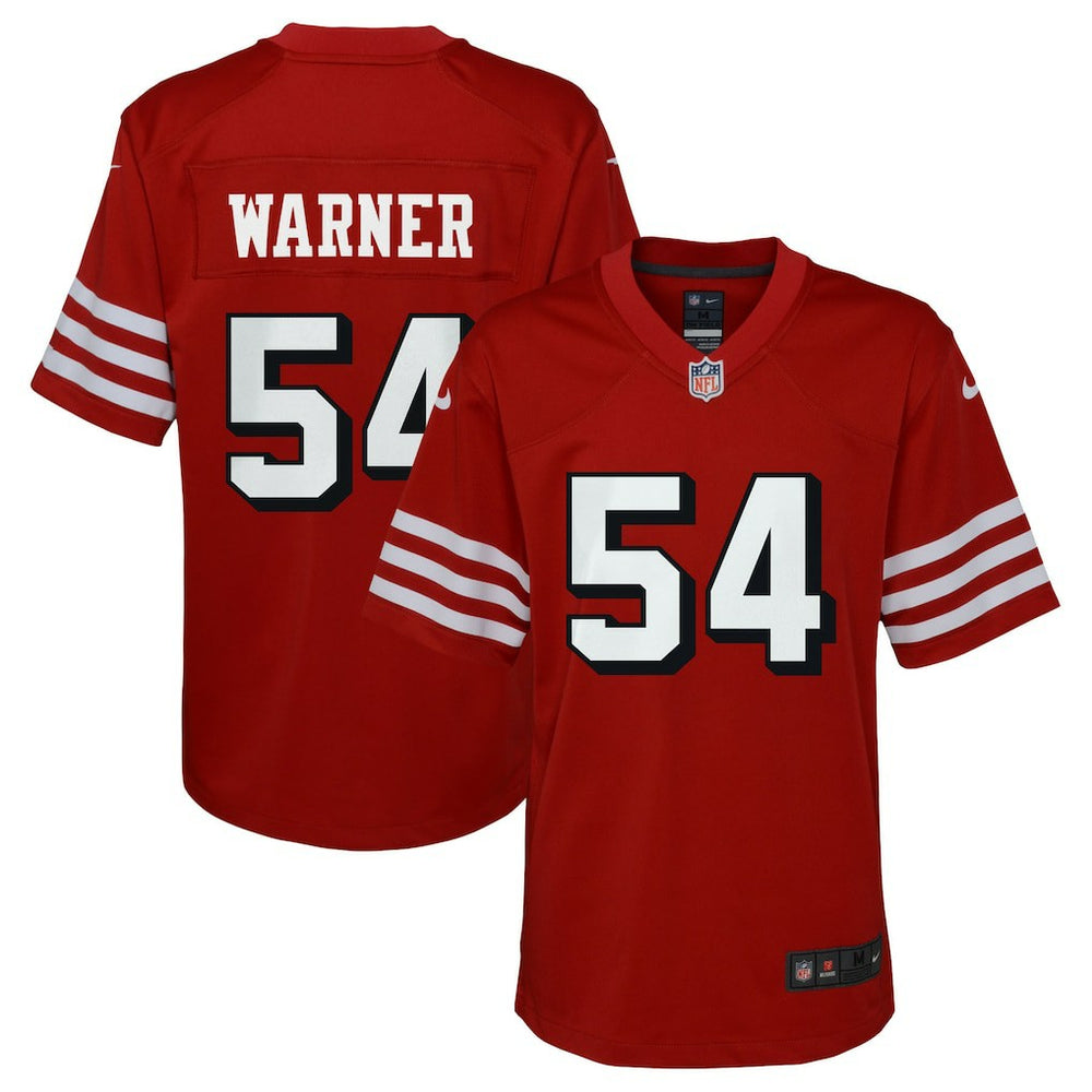 Fred Warner San Francisco 49ers Youth Game Jersey - Scarlet - Nike