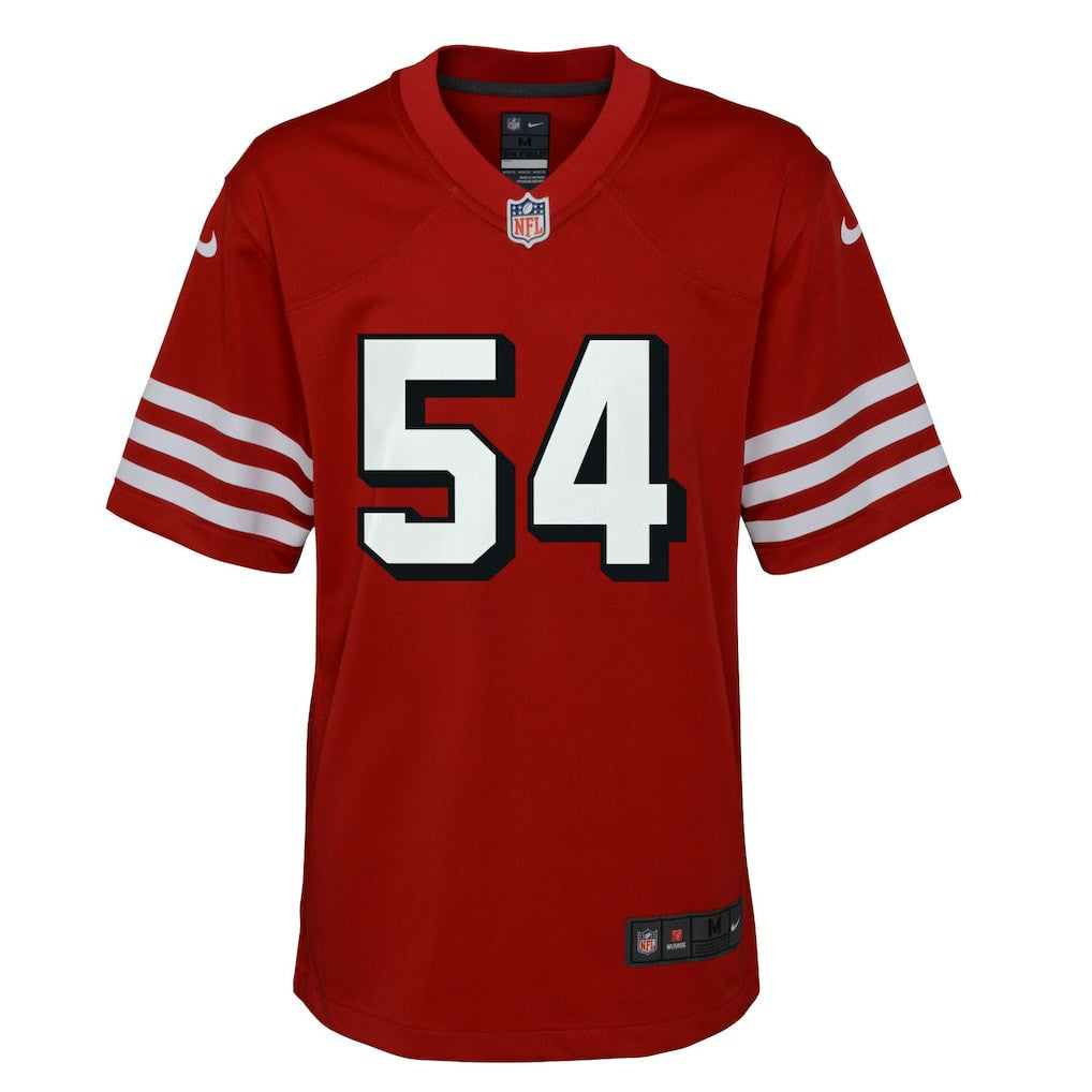 Fred Warner San Francisco 49ers Youth Game Jersey - Scarlet - Nike