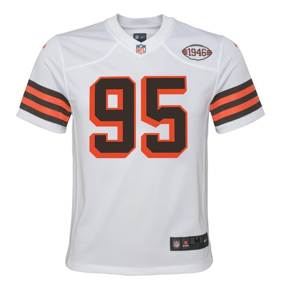 Myles Garrett Cleveland Browns Youth Game Jersey - White - Nike