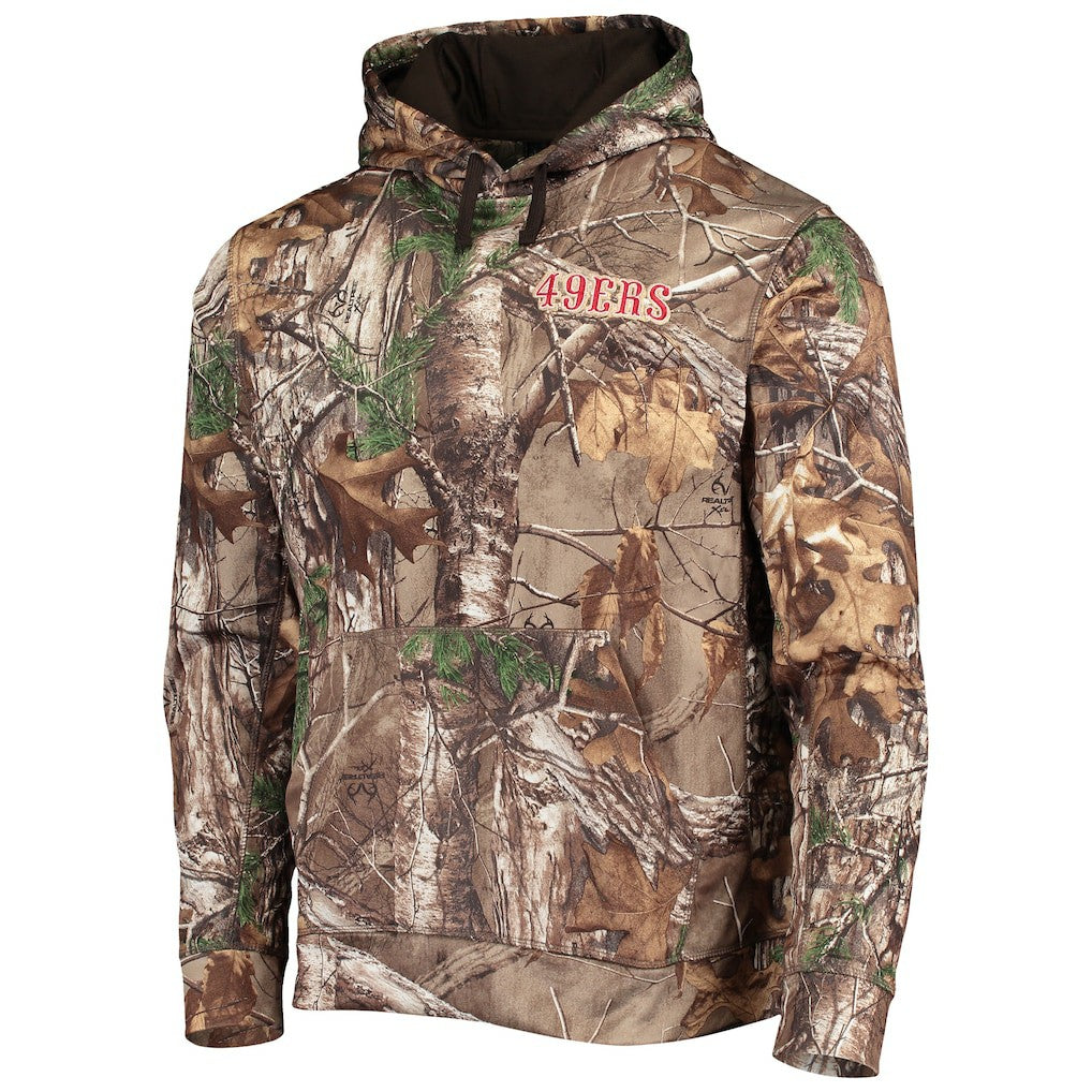San Francisco 49ers Dunbrooke Champion Tech Pullover Hoodie - Realtree Camo - NFL