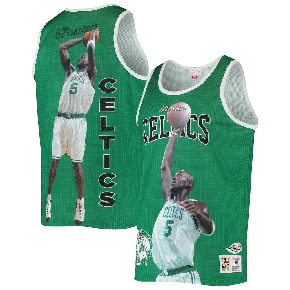 Mitchell & Ness Kevin Garnett Boston Celtics Hardwood Classics Player Tank Top Kelly Green