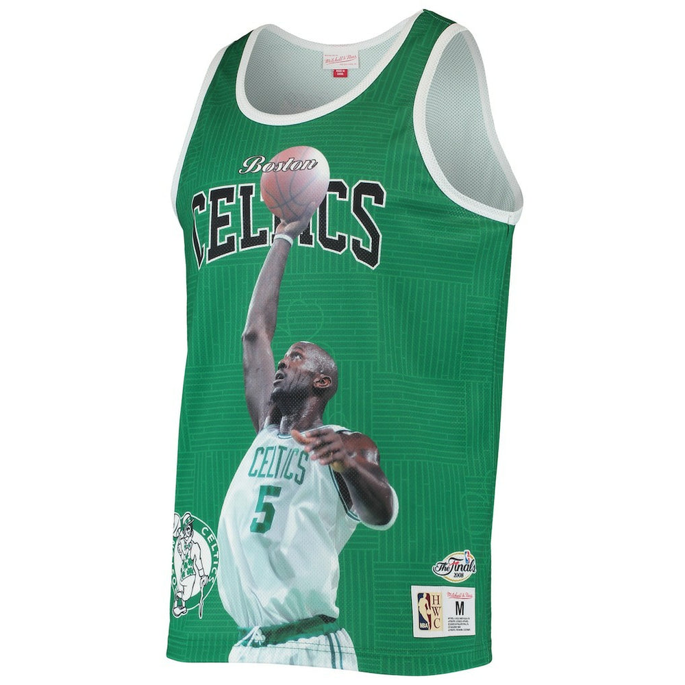 Mitchell & Ness Kevin Garnett Boston Celtics Hardwood Classics Player Tank Top Kelly Green