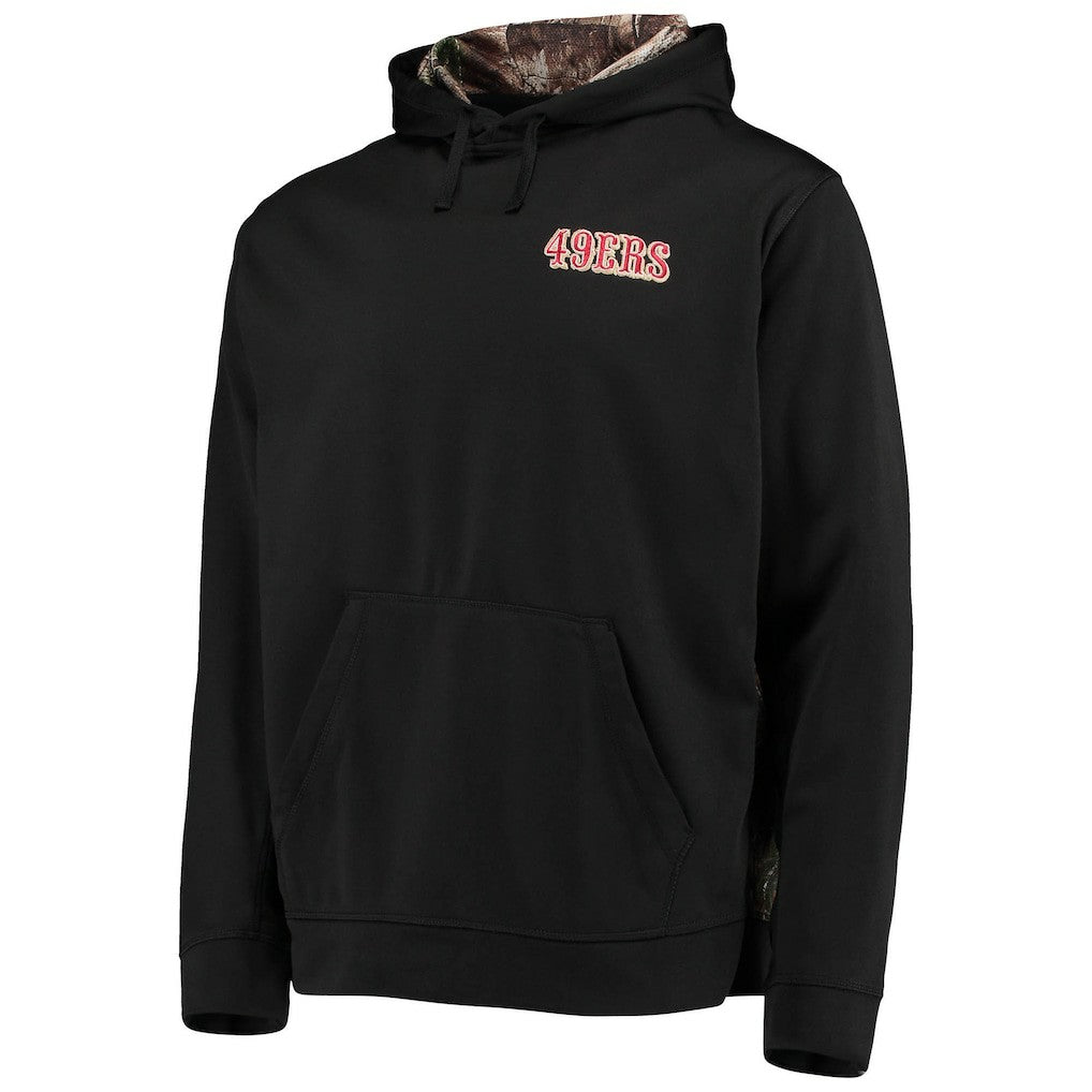 San Francisco 49ers Dunbrooke Logo Ranger Pullover Hoodie - Black/Realtree Camo - NFL