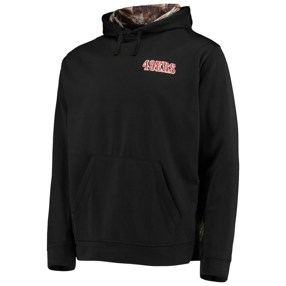 San Francisco 49ers Dunbrooke Logo Ranger Pullover Hoodie - Black/Realtree Camo - NFL