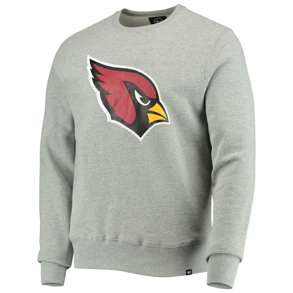 Arizona Cardinals '47 Imprint Headline Logo Pullover Sweatshirt - Heathered Gray - 47 brand