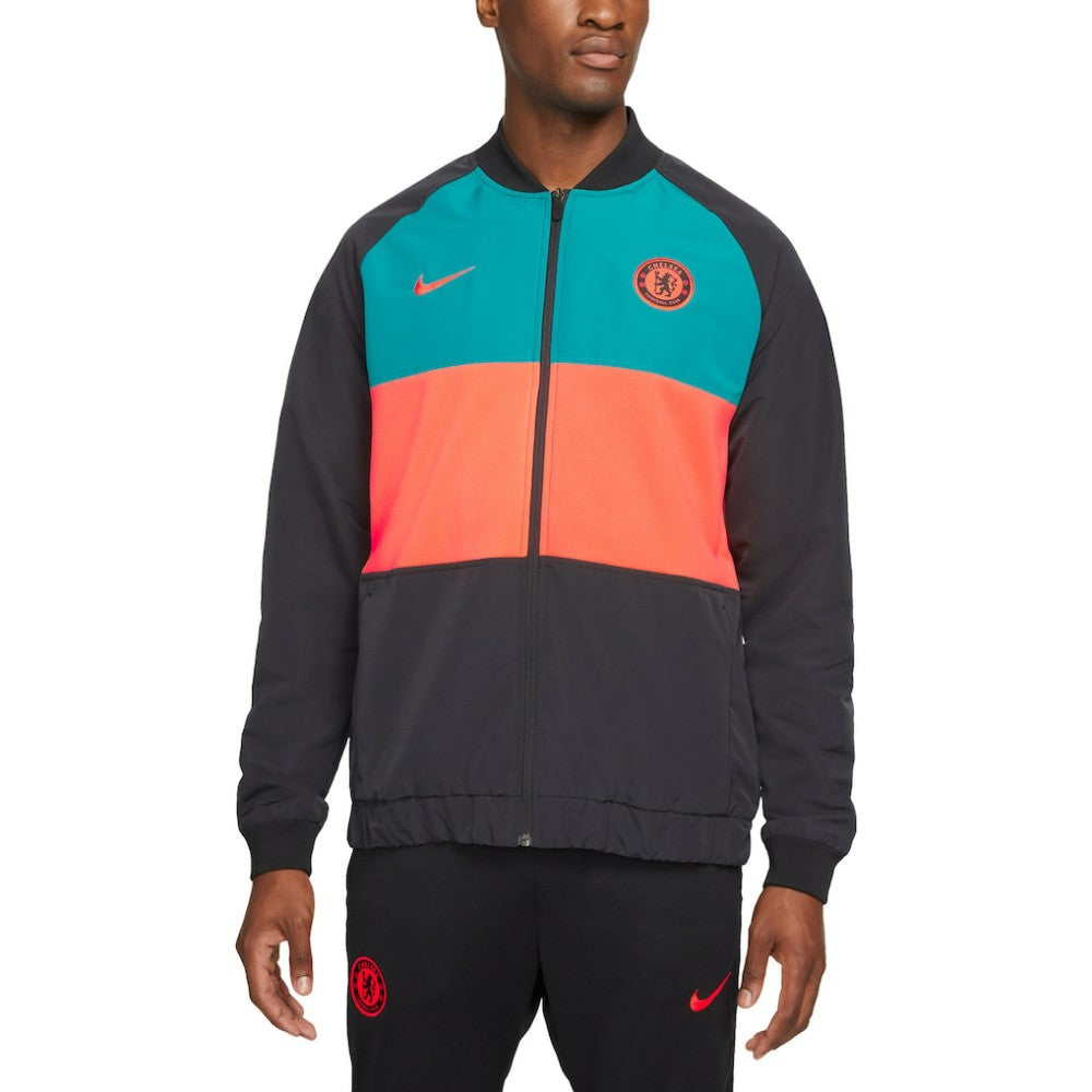 Nike - Chelsea I96 Woven Anthem Raglan Full-Zip Jacket - Blue