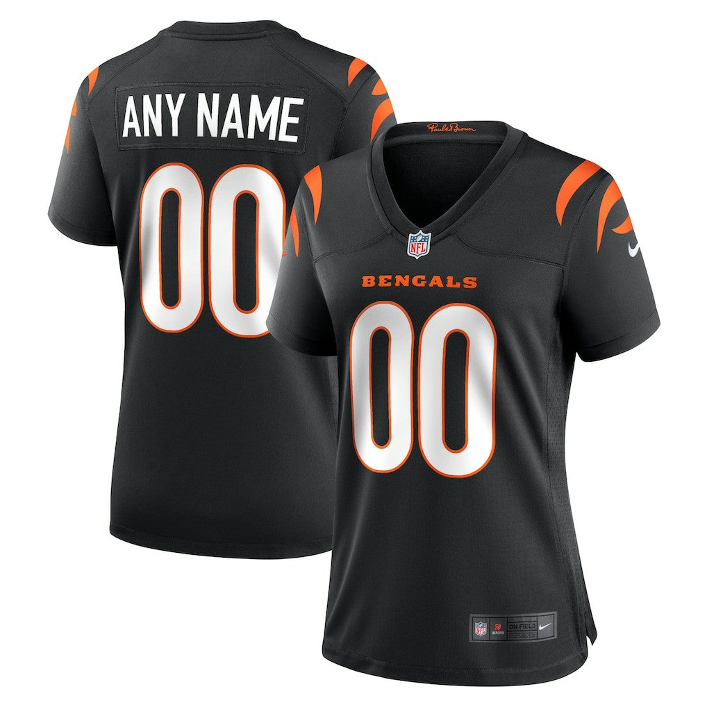 Cincinnati Bengals Women's Game Custom Jersey - Black - Nike