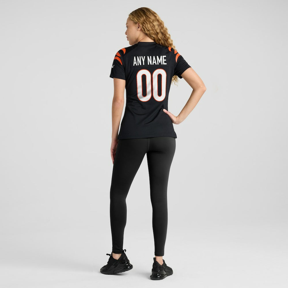 Cincinnati Bengals Women's Game Custom Jersey - Black - Nike