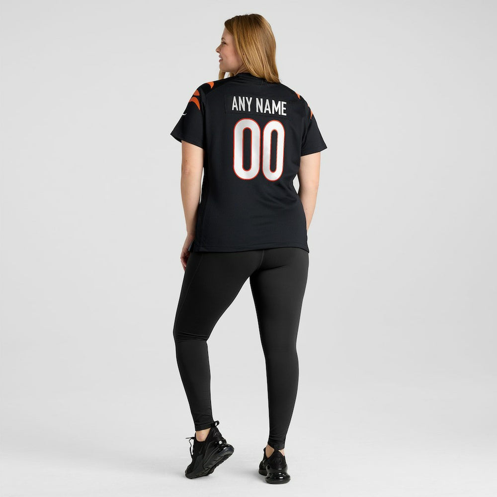 Cincinnati Bengals Women's Game Custom Jersey - Black - Nike