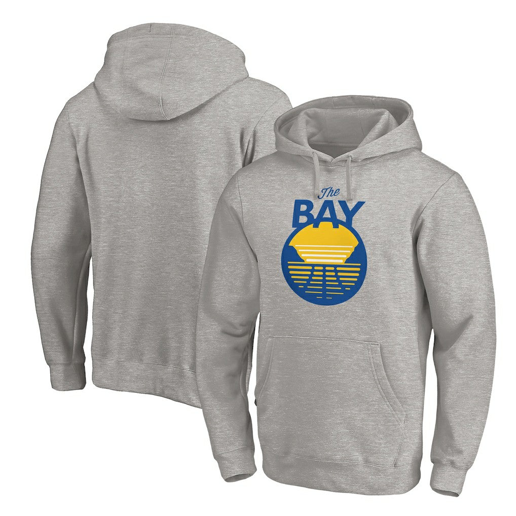 Golden State Warriors The Bay Logo Pullover Hoodie Heathered Gray