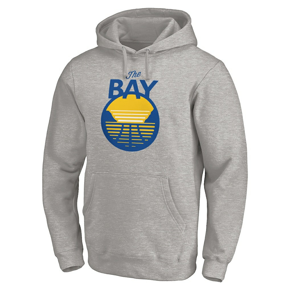 Golden State Warriors The Bay Logo Pullover Hoodie Heathered Gray