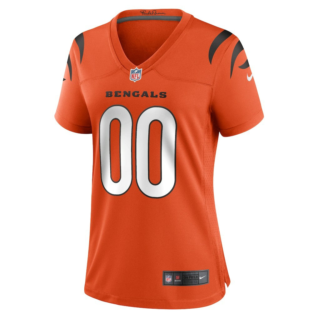 Cincinnati Bengals Women's Alternate Game Custom Jersey - Orange - Nike