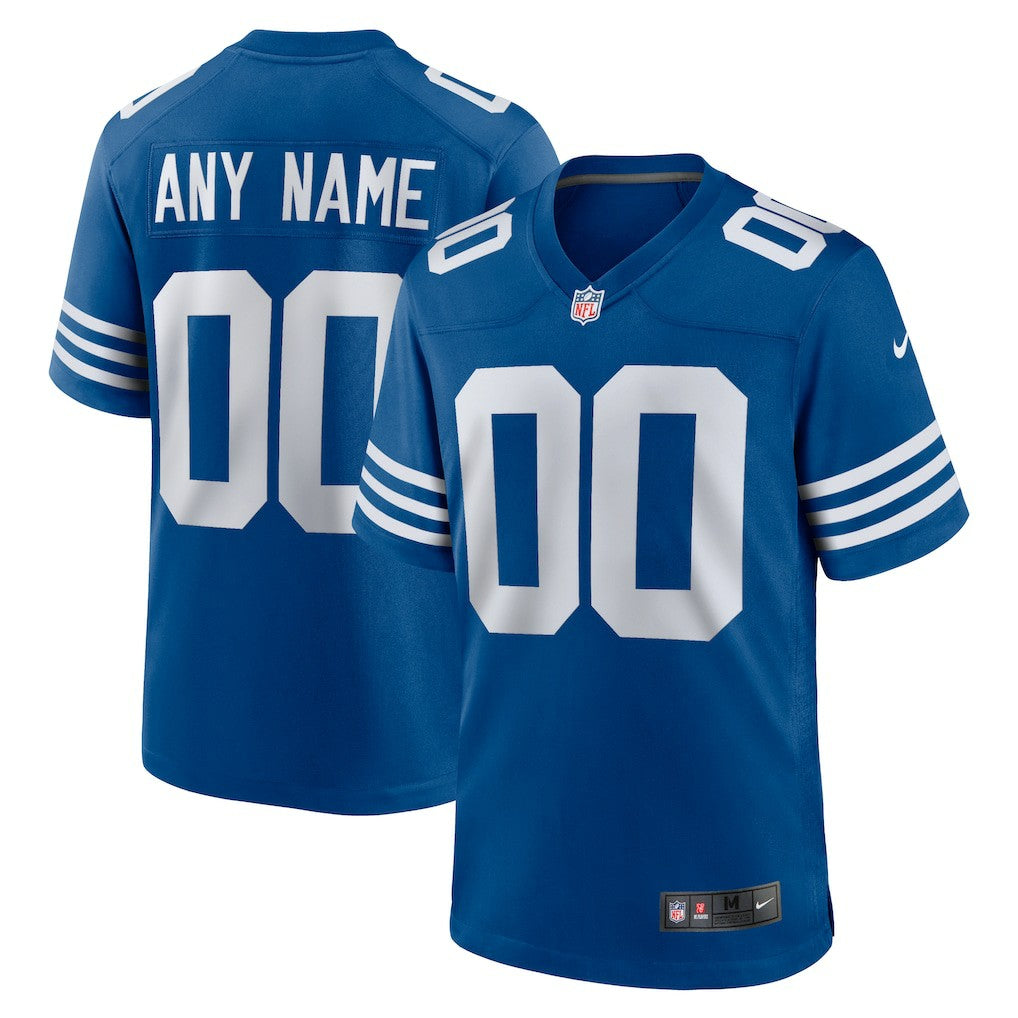 Indianapolis Colts Alternate Custom Jersey - Royal - Nike