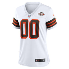 Cleveland Browns Women's 1946 Collection Alternate Custom Jersey - White - Nike