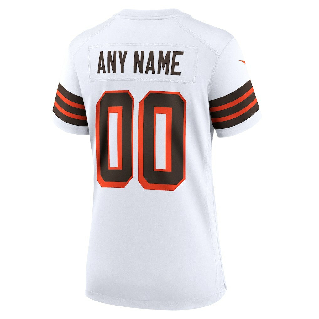 Cleveland Browns Women's 1946 Collection Alternate Custom Jersey - White - Nike