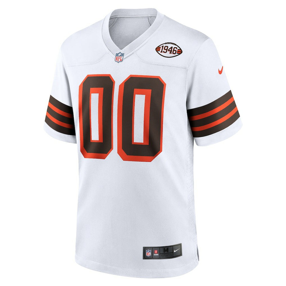 Cleveland Browns 1946 Collection Alternate Custom Jersey - White - Nike