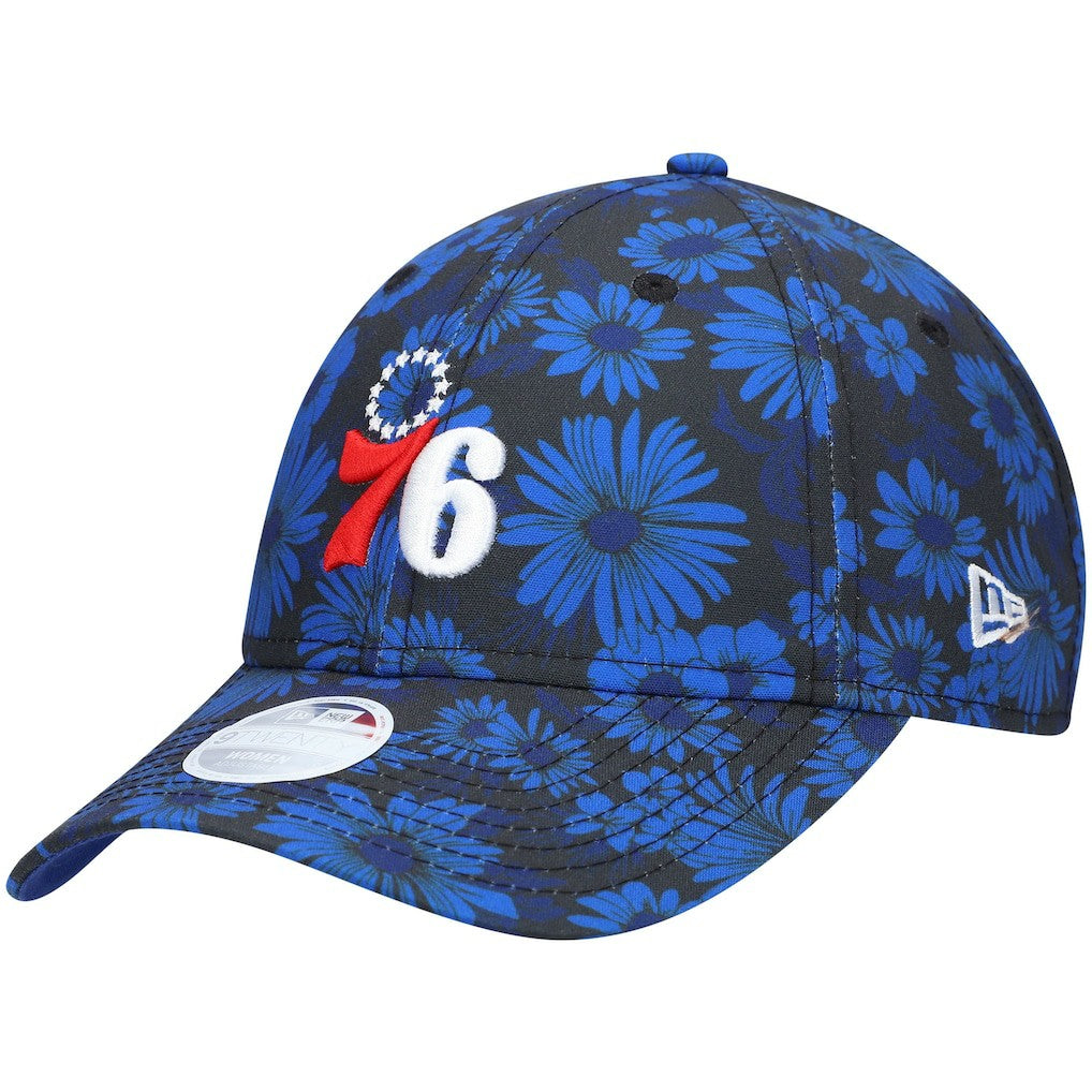 New Era Philadelphia 76ers Women's Blossom 2.0 9TWENTY Adjustable Hat Royal