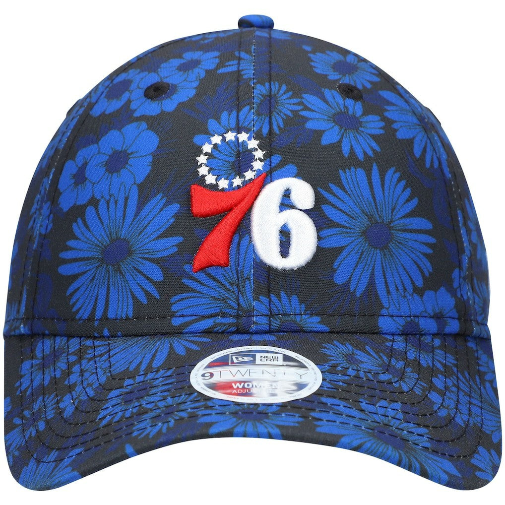 New Era Philadelphia 76ers Women's Blossom 2.0 9TWENTY Adjustable Hat Royal